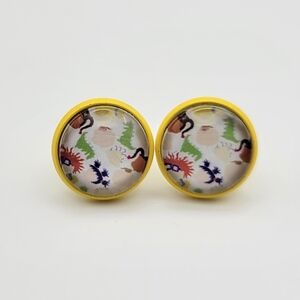 Anime Baby Yellow Stud Earrings